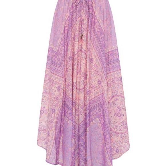 NWT Spell age of Aquarius Farrah half moon maxi skirt - Picture 1 of 10